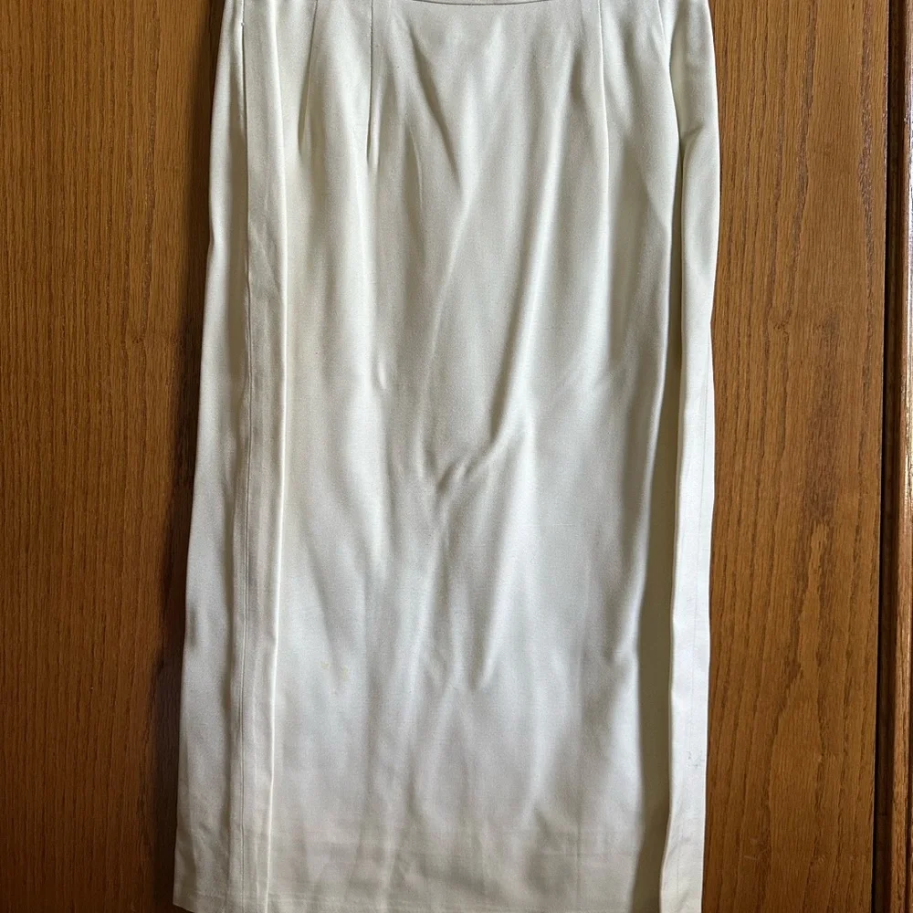 Vintage Christian Dior Cream Skirt Blazer Set
